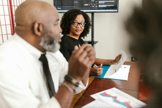 A leadership team realizing they need business agility